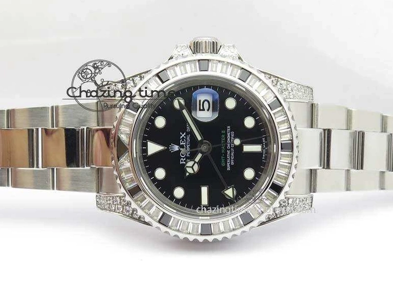 MiroTime 0405 GMT-Master II 116759 SS Bp-Maker Black Ruby Crystal Black Dial On SS Bracelet A UrbanChic 3767